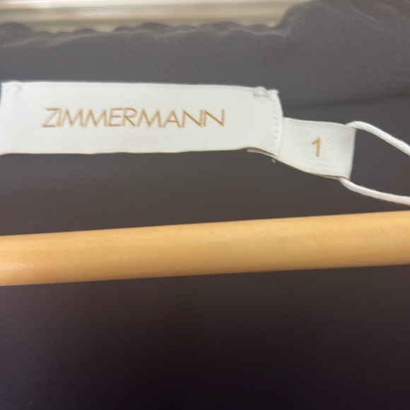 Zimmerman silk wrap mini dress. Size 1. Color:Ink - Picture 8 of 9